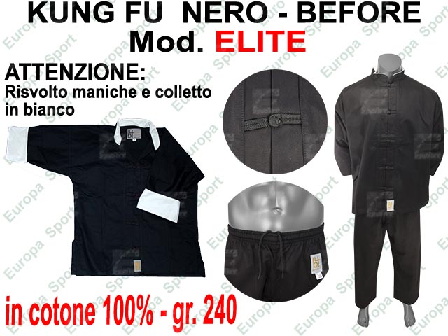 KUNG-FU NERO ( GR. 240 ) MOD. ELITE