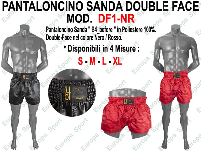 PANTALONCINO SANDA IN SATIN DOUBLE FACE  MOD. DF1-NR