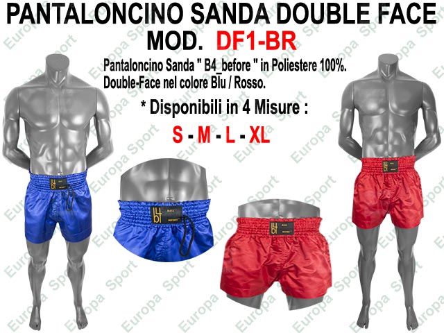 PANTALONCINO SANDA IN SATIN DOUBLE FACE  MOD. DF1-BR