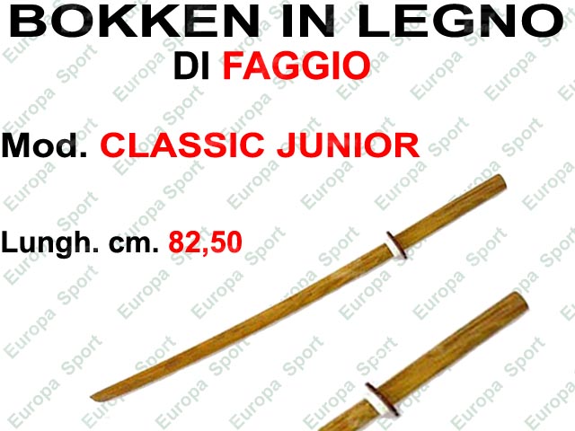 BOKKEN IN LEGNO DI FAGGIO - CM. 82,50 MOD. CLASSIC JUNIOR