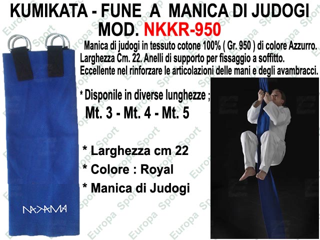 KUMIKATA - FUNE A  MANICA DI JUDOGI ( GR. 950 )  COL. ROYAL MOD. NKKR-950