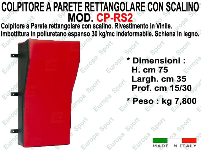COLPITORE A PARETE RETTANGOLARE CON SCALINO IN VINILE MPD. CP-RS2 - Made Italy