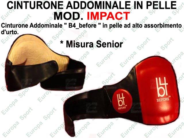 CINTURONE ADDOMINALE IN PELLE MOD. IMPACT