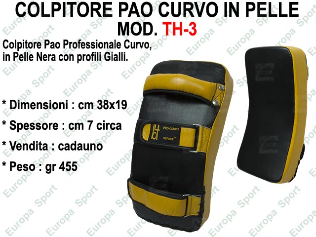 COLPITORE PAO CURVO IN PELLE MOD. TH-3