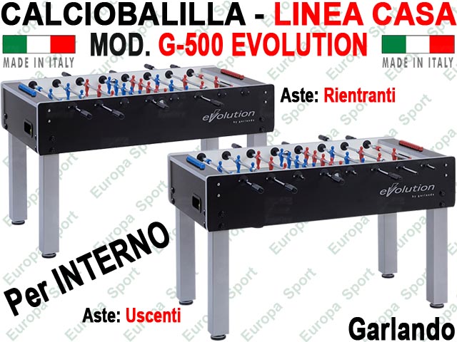 CALCIOBALILLA LINEA CASA PER INTERNO  MOD. G-500 EVOLUTION