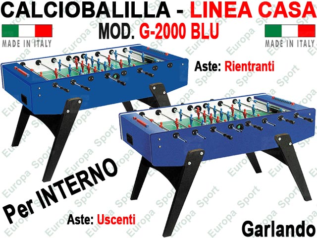 CALCIOBALILLA LINEA CASA PER INTERNO  MOD. G-2000 BLU