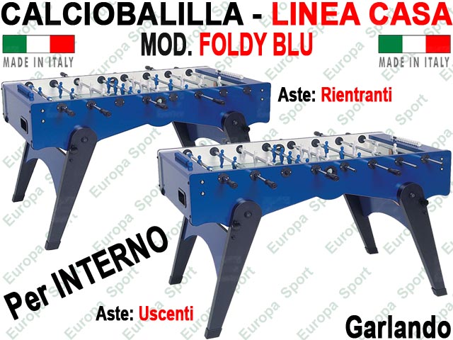 CALCIOBALILLA LINEA CASA PER INTERNO  MOD. FOLDY BLU