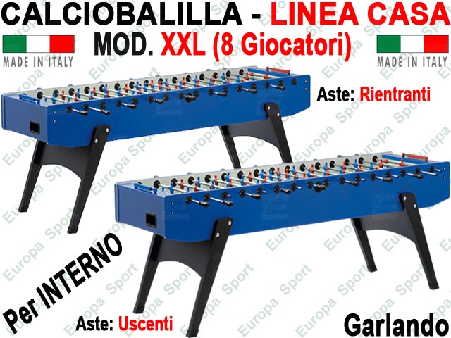 CALCIOBALILLA LINEA CASA PER INTERNO  MOD. XXL - 8 GIOCATORI