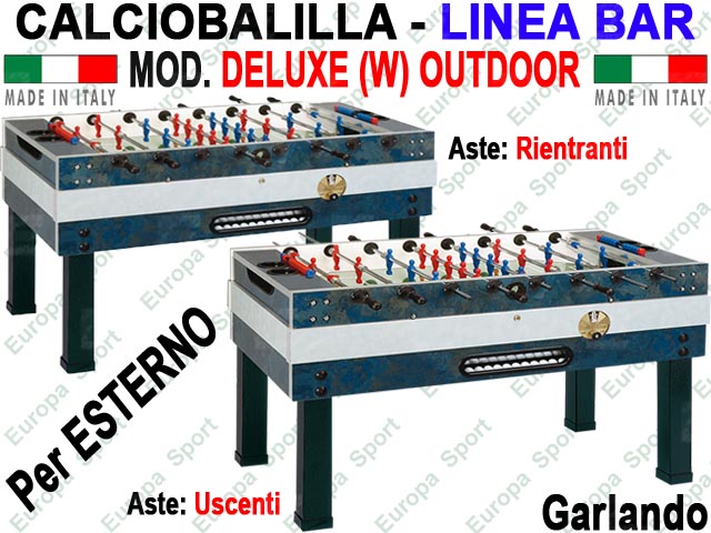 CALCIOBALILLA LINEA BAR PER ESTERNO  MOD. DELUXE (W) OUTDOOR