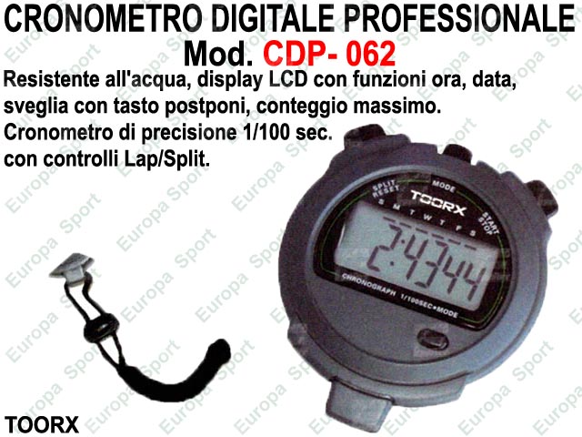 CRONOMETRO DIGITALE PROFESSIONALE MOD. CDP- 062