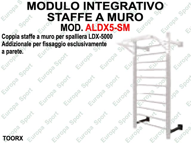 MODULO INTEGRATIVO - STAFFE A MURO  - MOD. ALDX5-SM